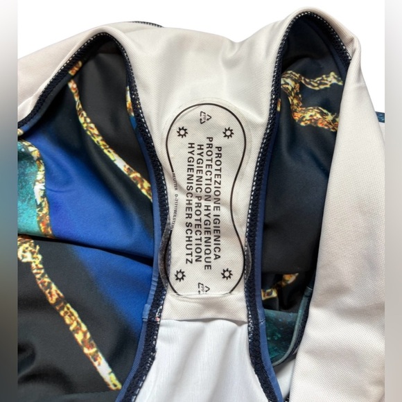 NEW, Blue/Teal Galaxy Print One-Piece Swimsuit, XL ☀️ - Picture 9 of 10